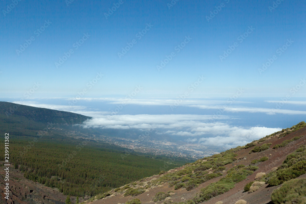 Clouds and mountains on Tenerife