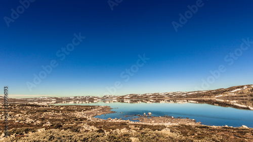 Fototapeta Naklejka Na Ścianę i Meble -  Hardangervidda mountain plateau landscape, Norway