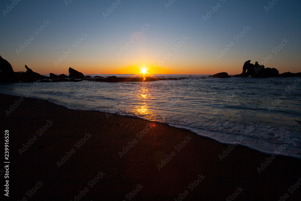 Fototapeta premium sunset at sea