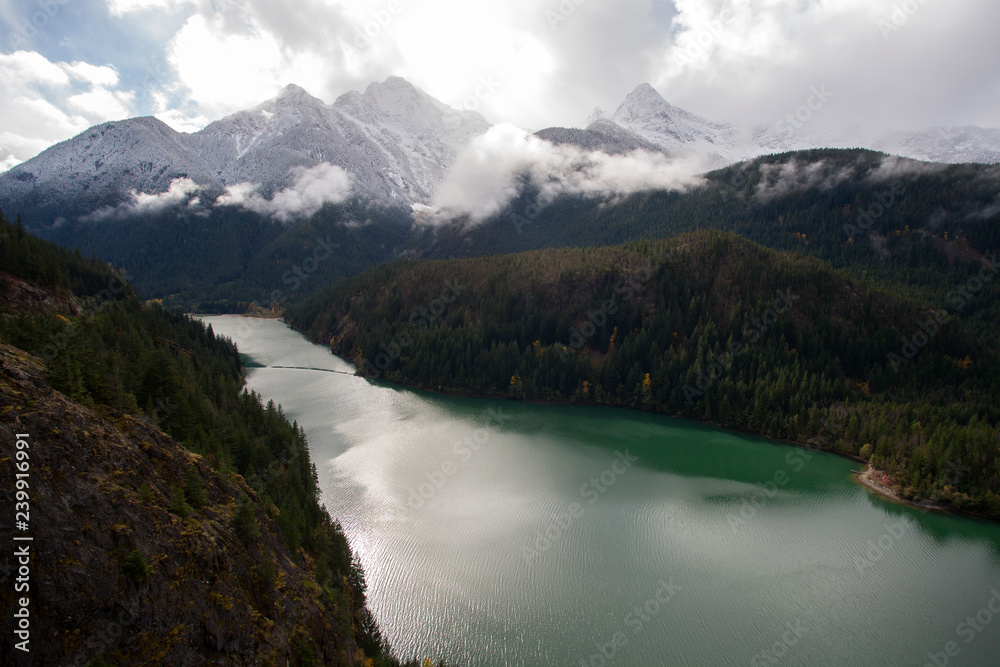 lake in the mountains