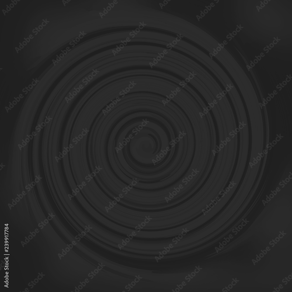 Abstract circle swirl spiral vortex round background black