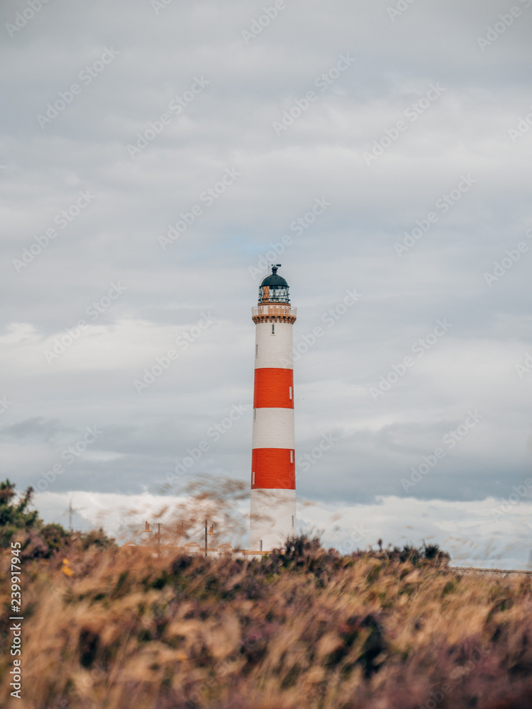 Tarbat Ness Lighthouse in North Scotland