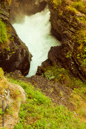 Gudbrandsjuvet gorge in Norway photo