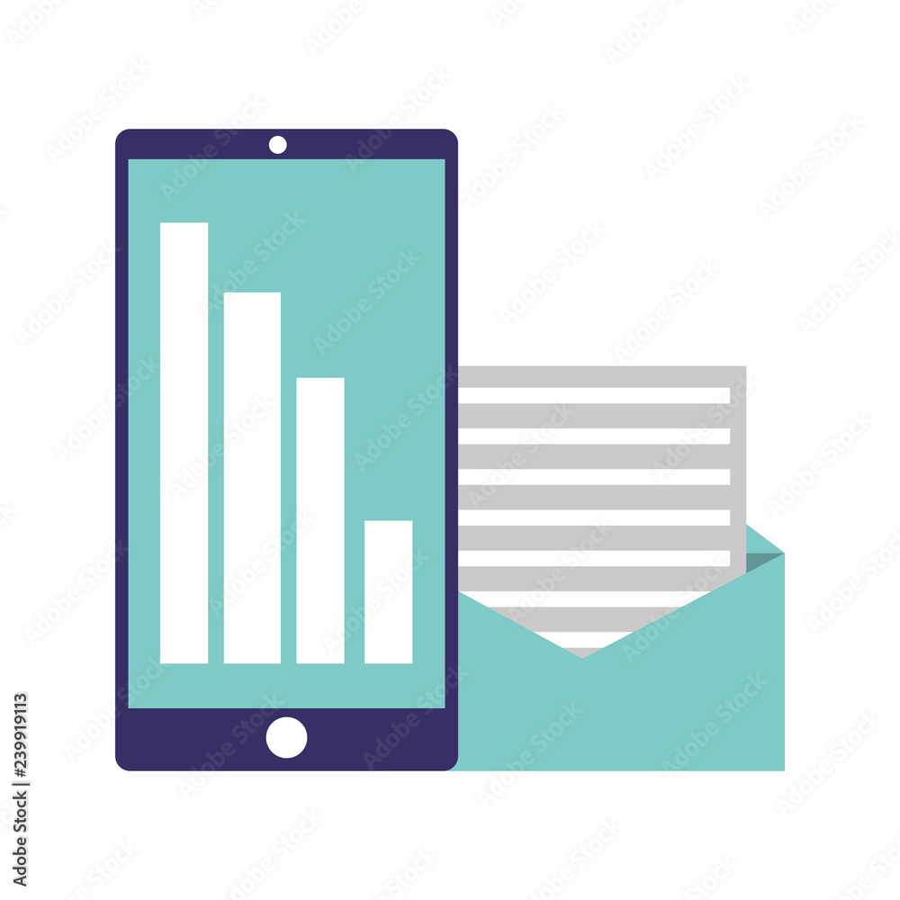 mobile chart financial email message mobile chart financial email message