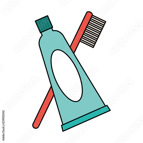 toothpaste and toothbrush higyene oral
