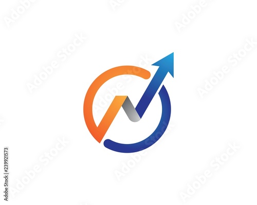 Arrow logo template vector icon