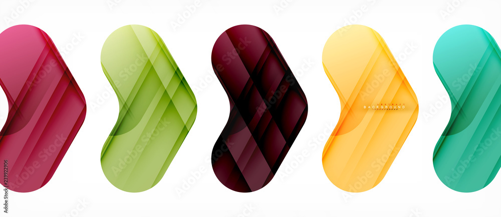 Colorful glossy arrows abstract background Colorful glossy arrows abstract background