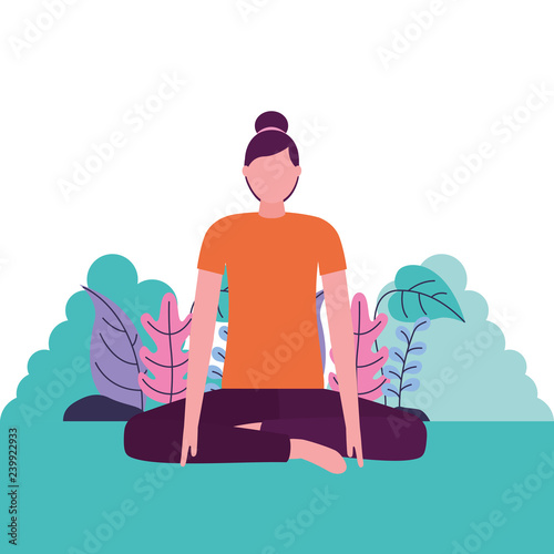 people yoga activity