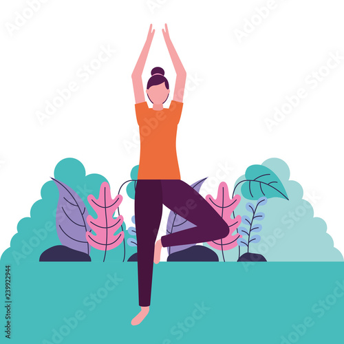 people yoga activity