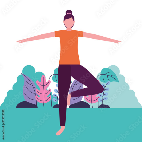 people yoga activity