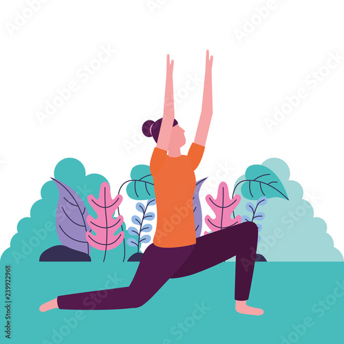 people yoga activity