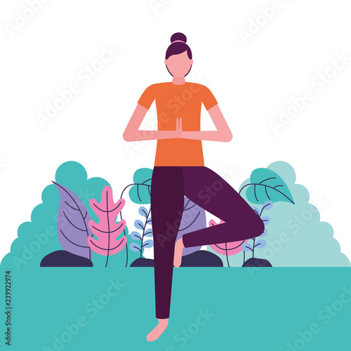 people yoga activity