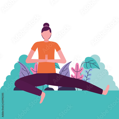 people yoga activity