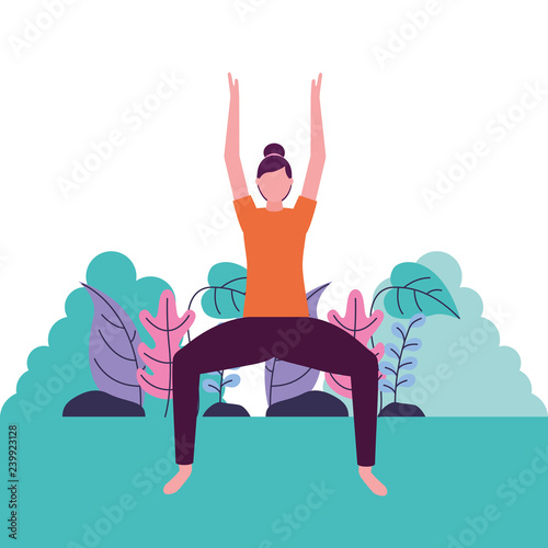 people yoga activity