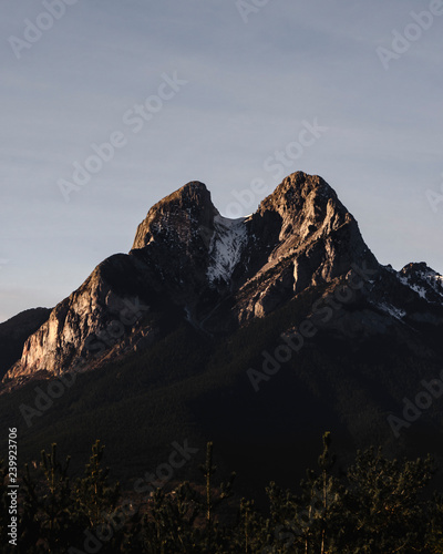 sunset in the mountains