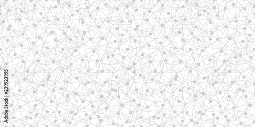 Grey dots network texture seamless pattern. Great for technology inspired wal...