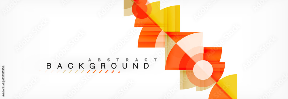 Trendy circles composition geometric background Trendy circles composition geometric background