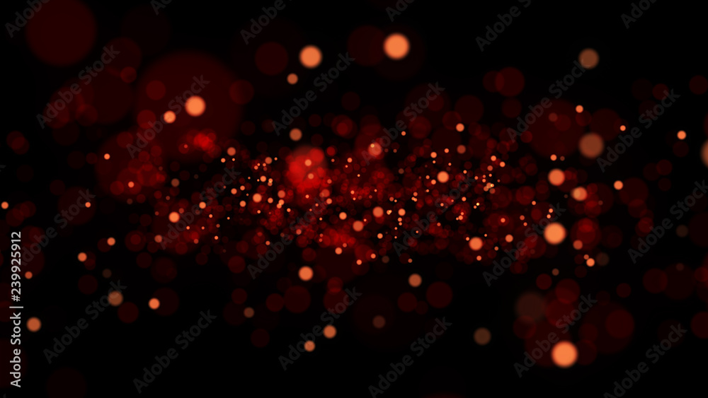 Abstract colorful particles background