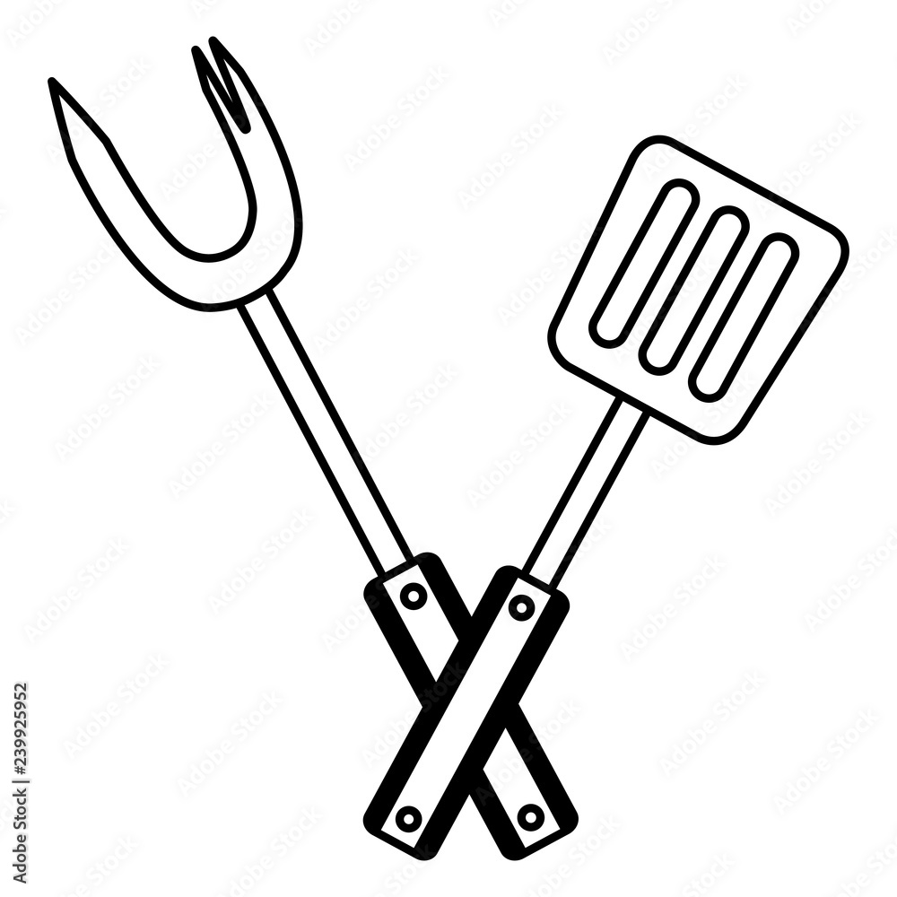 fork and spatula utensils fork and spatula utensils