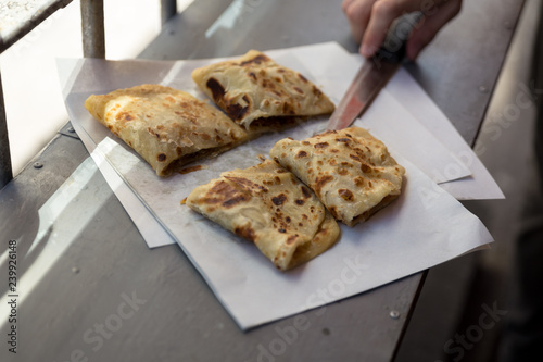 roti, street food, mauritius