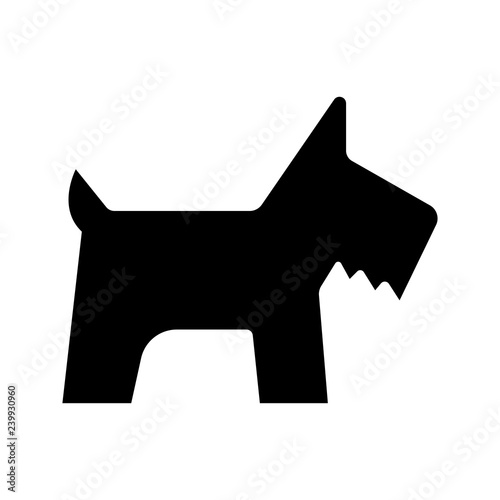 Dog silhouette icon (animal,pet)