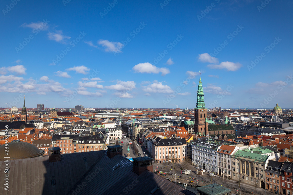view from christiansborg palace, copenhagen, denmark