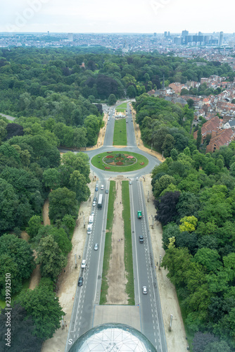view from atomium brussels