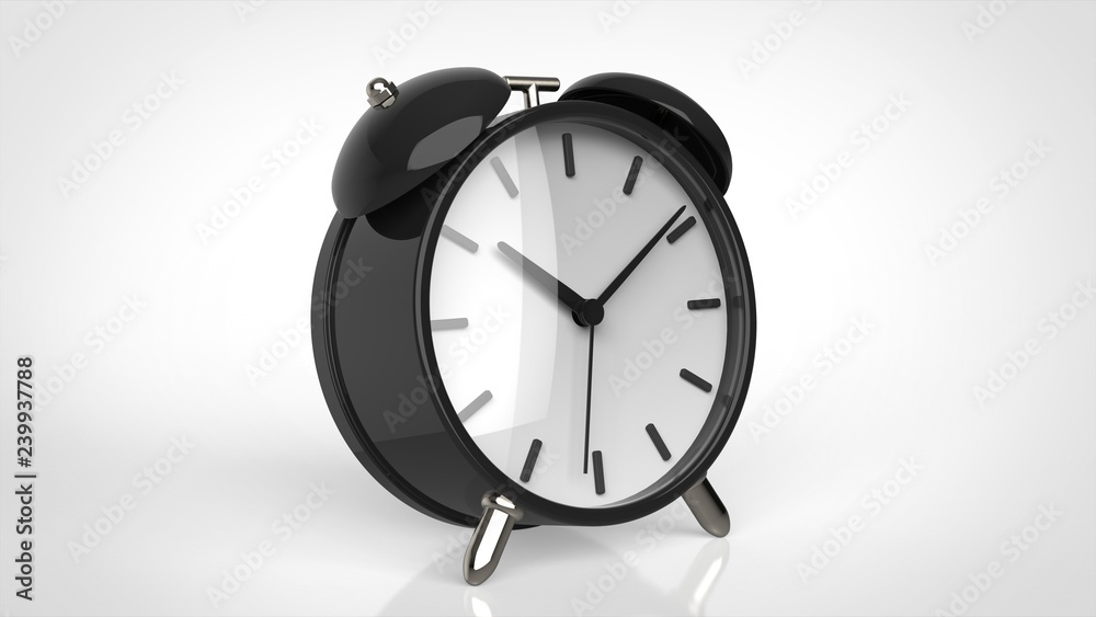 目覚まし時計 黒 Stock イラスト Adobe Stock