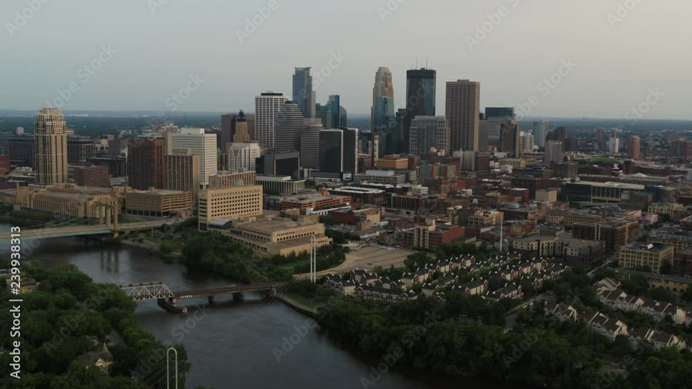 Aerial of Downtown Minneapolis from North Loop Aerial of Downtown Minneapolis from North Loop