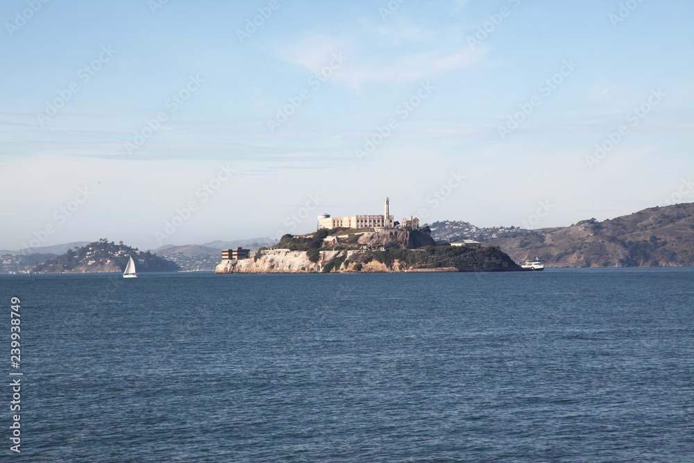 The alcatraz island in sanfrancisco,California,USA
