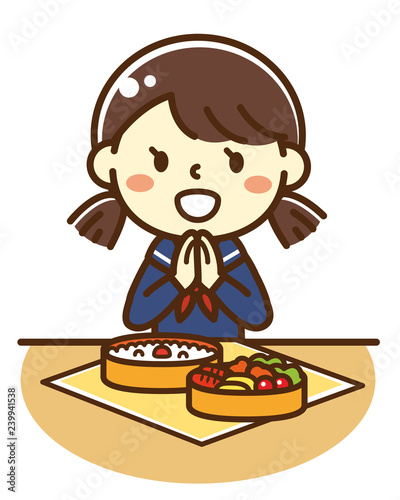 女子中高生　お弁当