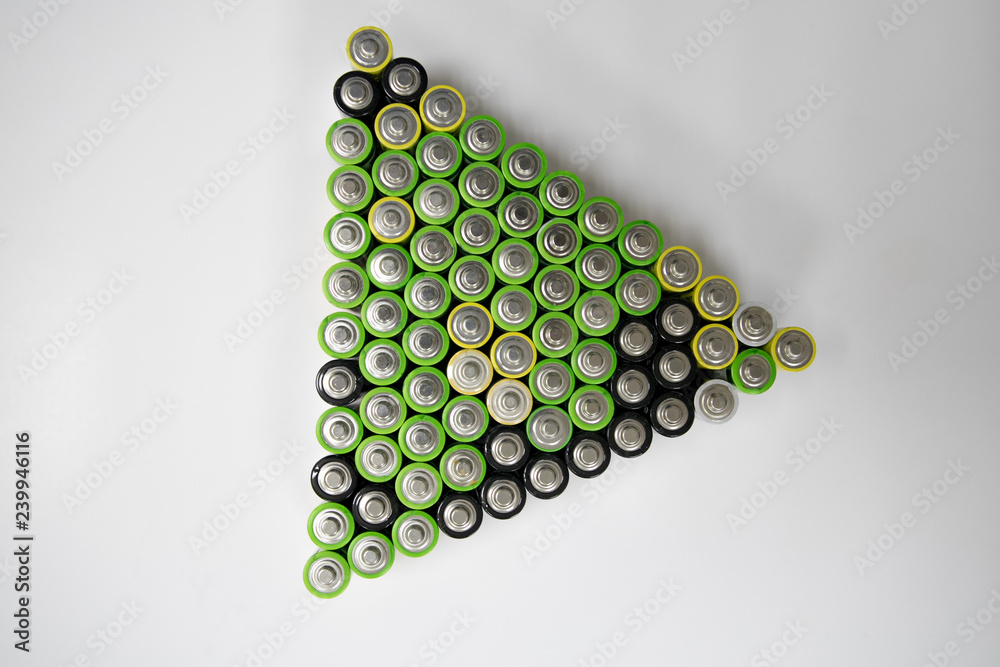custom made wallpaper toronto digitalCloseup of pile of used alkaline batteries. Close up colorful rows of selection of AA batteries energy abstract background of colorful batteries. Alkaline battery aa size. Several batteries in rows.