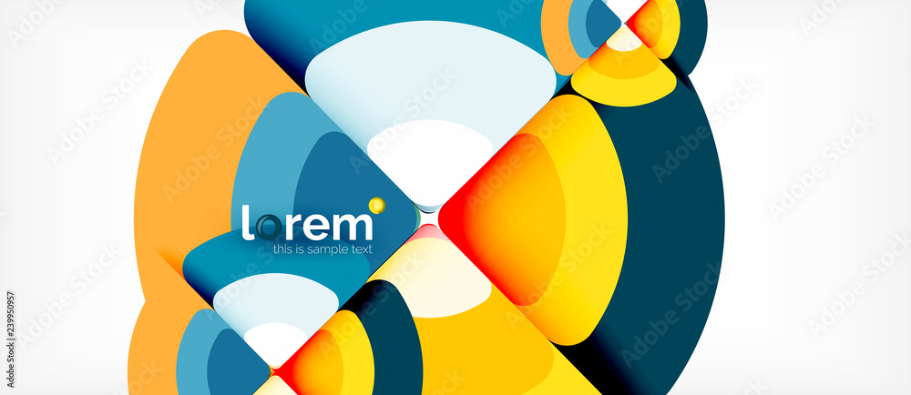 Circles and triangles geometric abstract background. Trendy abstract layout template for business or technology presentation or web brochure cover, wallpaper Circles and triangles geometric abstract background. Trendy abstract layout template for business or technology presentation or web brochure cover, wallpaper