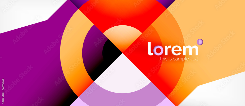 Geometric colorful shapes composition abstract background. Minimal dynamic design Geometric colorful shapes composition abstract background. Minimal dynamic design