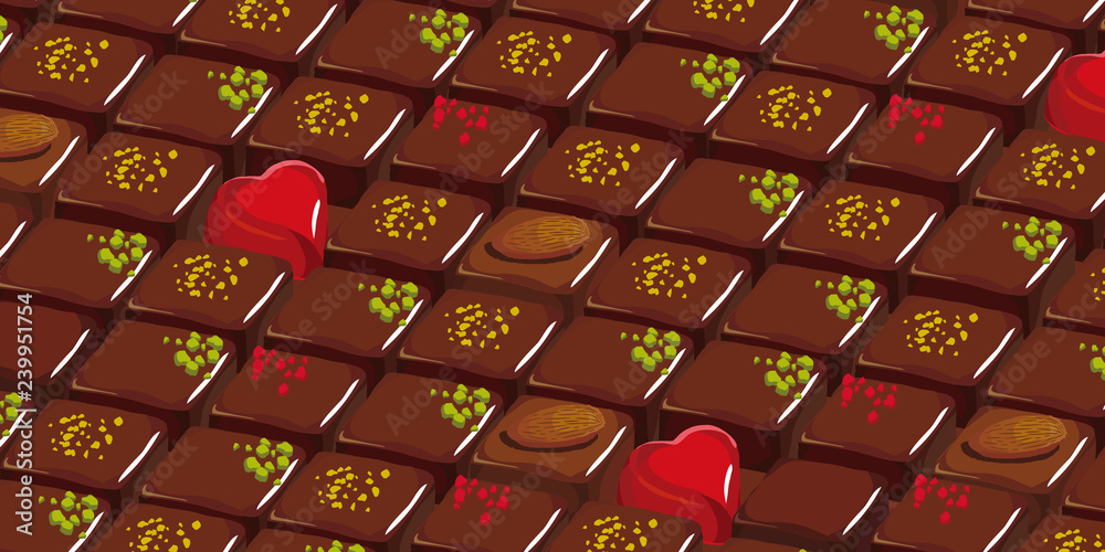 チョコレート 背景イラスト Stock Vector Adobe Stock