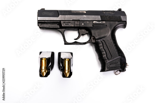Obraz na płótnie Pistolet. Pistolet na białym tle.