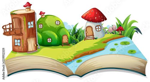 A fairyland opn open book