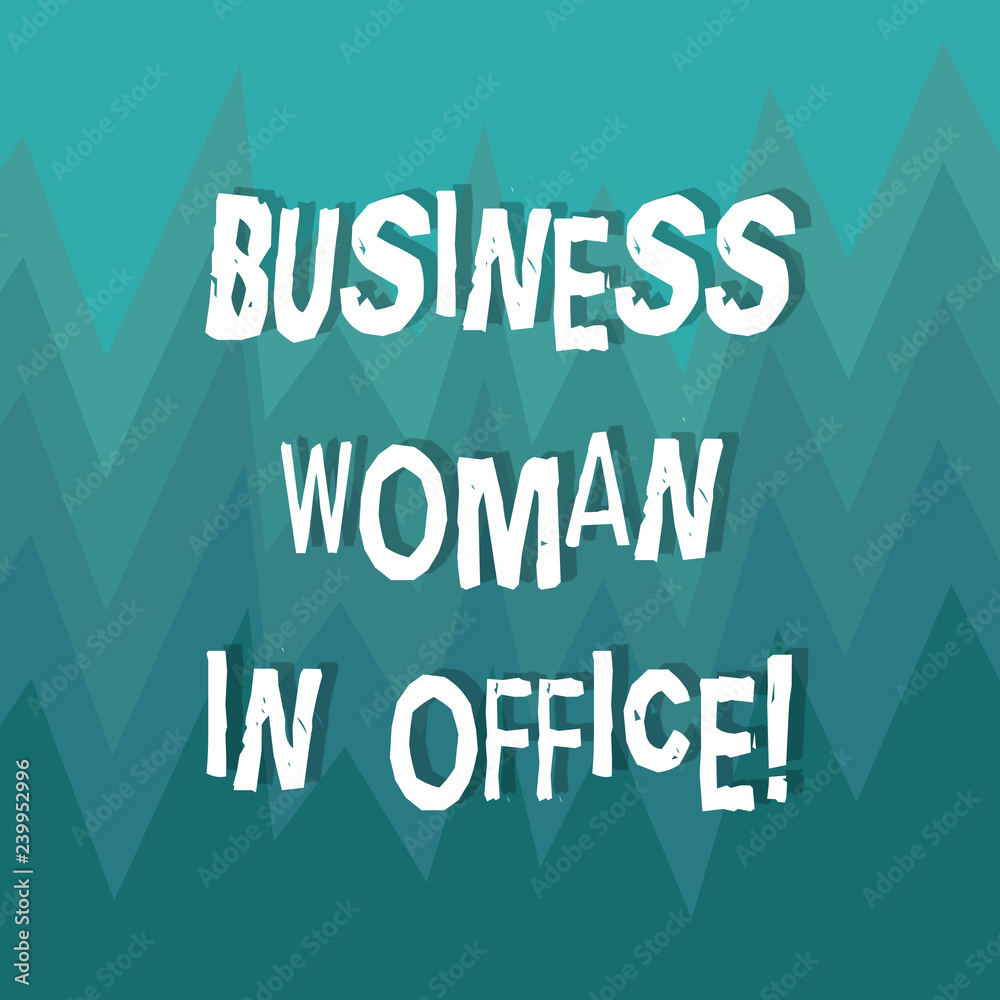 Writing note showing Business Woanalysis In Office. Business photo showcasing Female power Feminine empowerment Leader women ZigZag Spiked Design MultiColor Blank Copy Space for Poster Ads