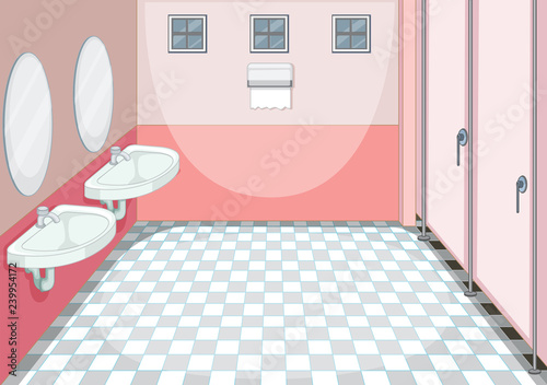 A clean toilet background