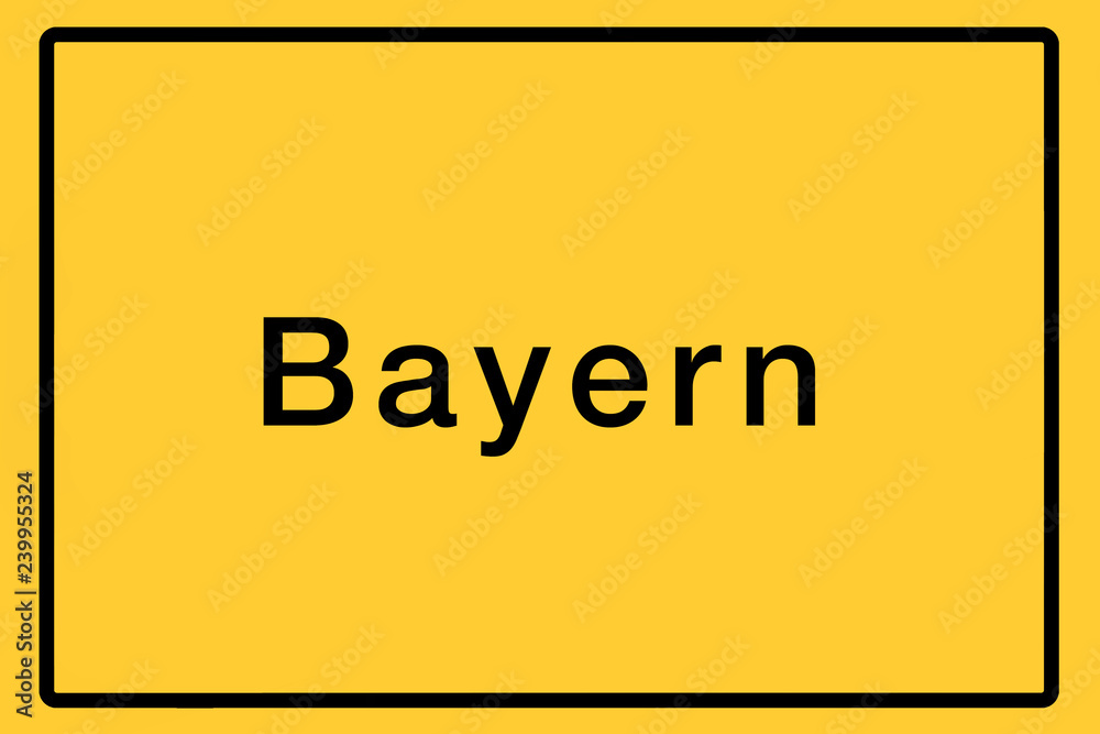 Ortsschild mit dem Namen eines Bundeslandes als Symbolbild für regionale Bezüge Ortsschild mit dem Namen eines Bundeslandes als Symbolbild für regionale Bezüge