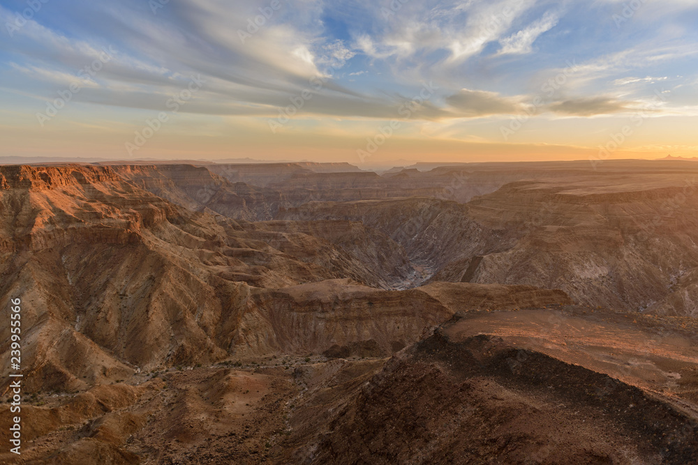 Fish river canyon in Namibia