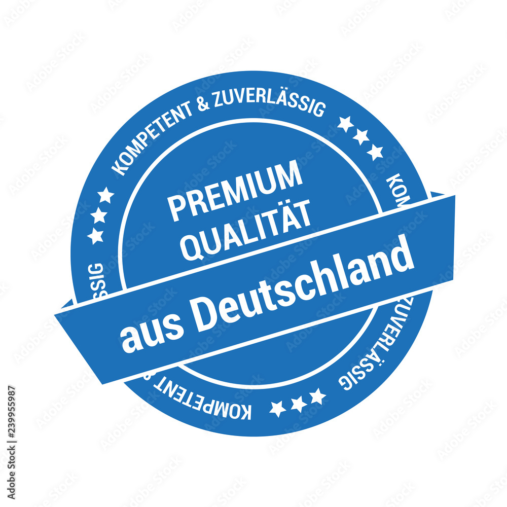 Button für Premium Qualität aus Deutschland Button für Premium Qualität aus Deutschland