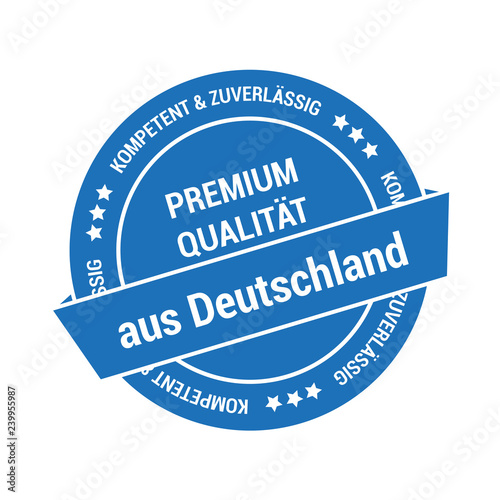 Button für Premium Qualität aus Deutschland