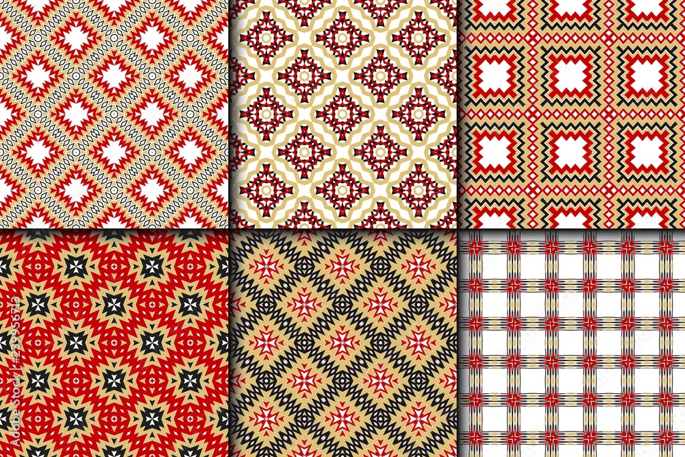 Set of Seamless Zig Zag Pattern. Abstract Background. For Wallpaper, Fabric, Web Page Design, Textures. Vector Illustration. Set of Seamless Zig Zag Pattern. Abstract Background. For Wallpaper, Fabric, Web Page Design, Textures. Vector Illustration.