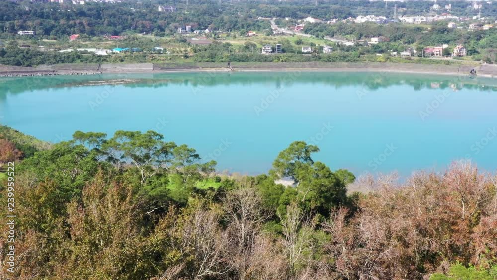 Aerial view of peaceful lake, Shimen Reservoir, Taiwan, Asia. Aerial view of peaceful lake, Shimen Reservoir, Taiwan, Asia.