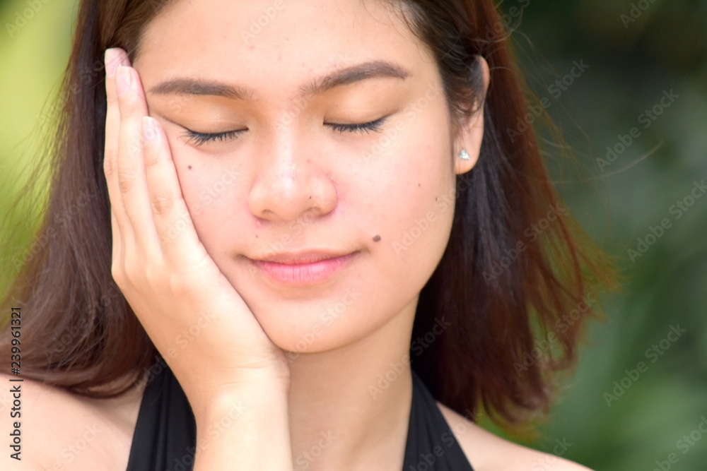 Tired Attractive Minority Woman Tired Attractive Minority Woman