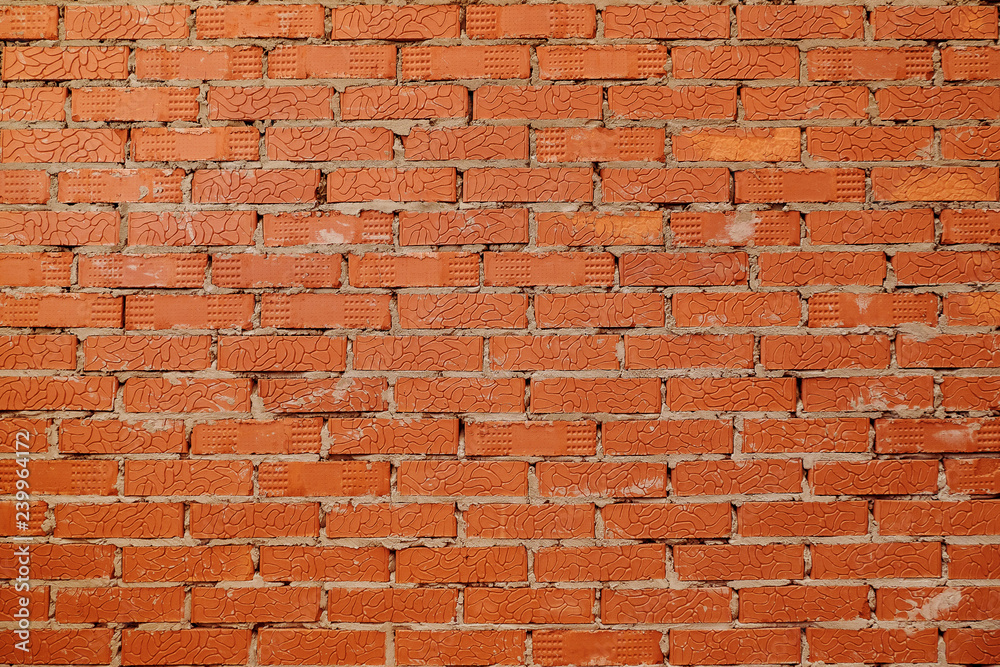Obraz premium Grunge red brick wall background