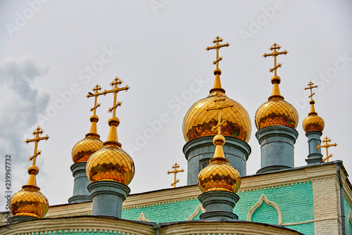 Orthodoxy Church in Uralsk city. Kazakhstan. Cathedral of the Archangel Michael