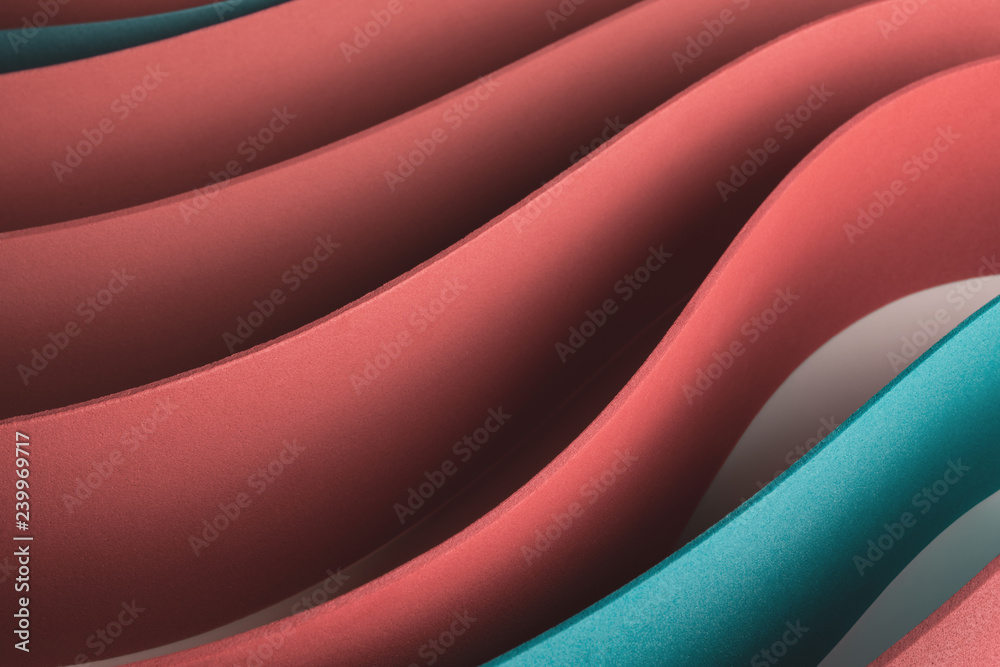 Red and blue wavy elements, abstract background Red and blue wavy elements, abstract background