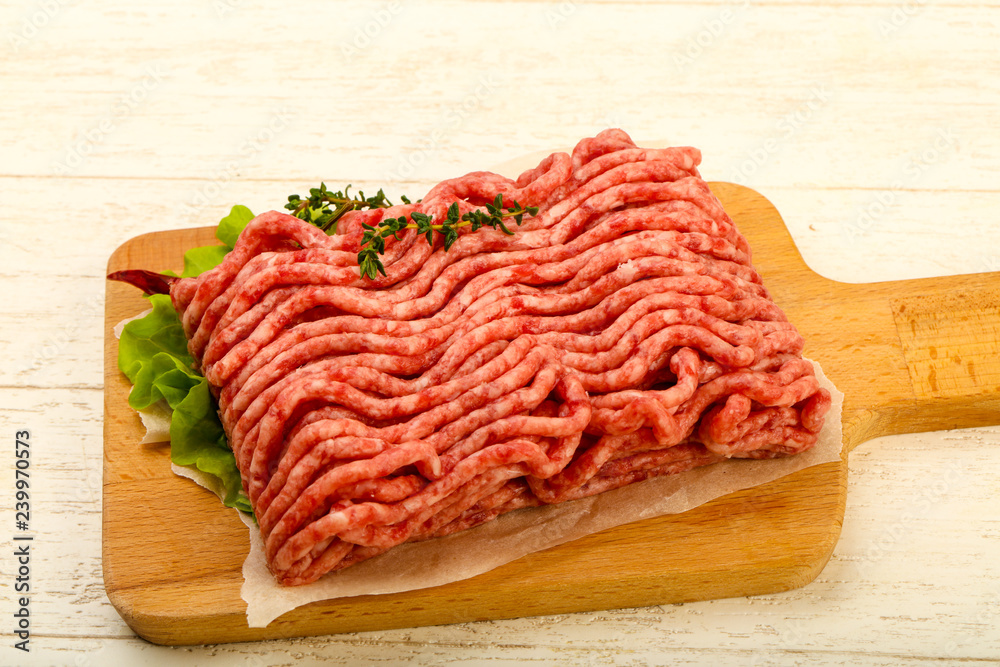 Raw minced beef meat Raw minced beef meat